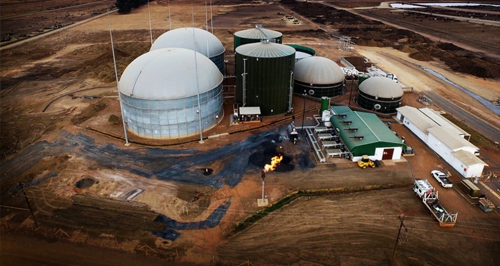 Biogas plant in South Africa